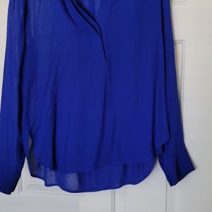 VINCE Silky Blue Blouse